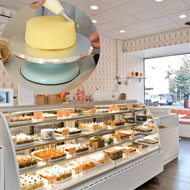 Plateau Tournant Pour Gâteau 12 Pouces (30 Cm) En Aluminium - Support Rotatif Pour Décoration Pâtisserie