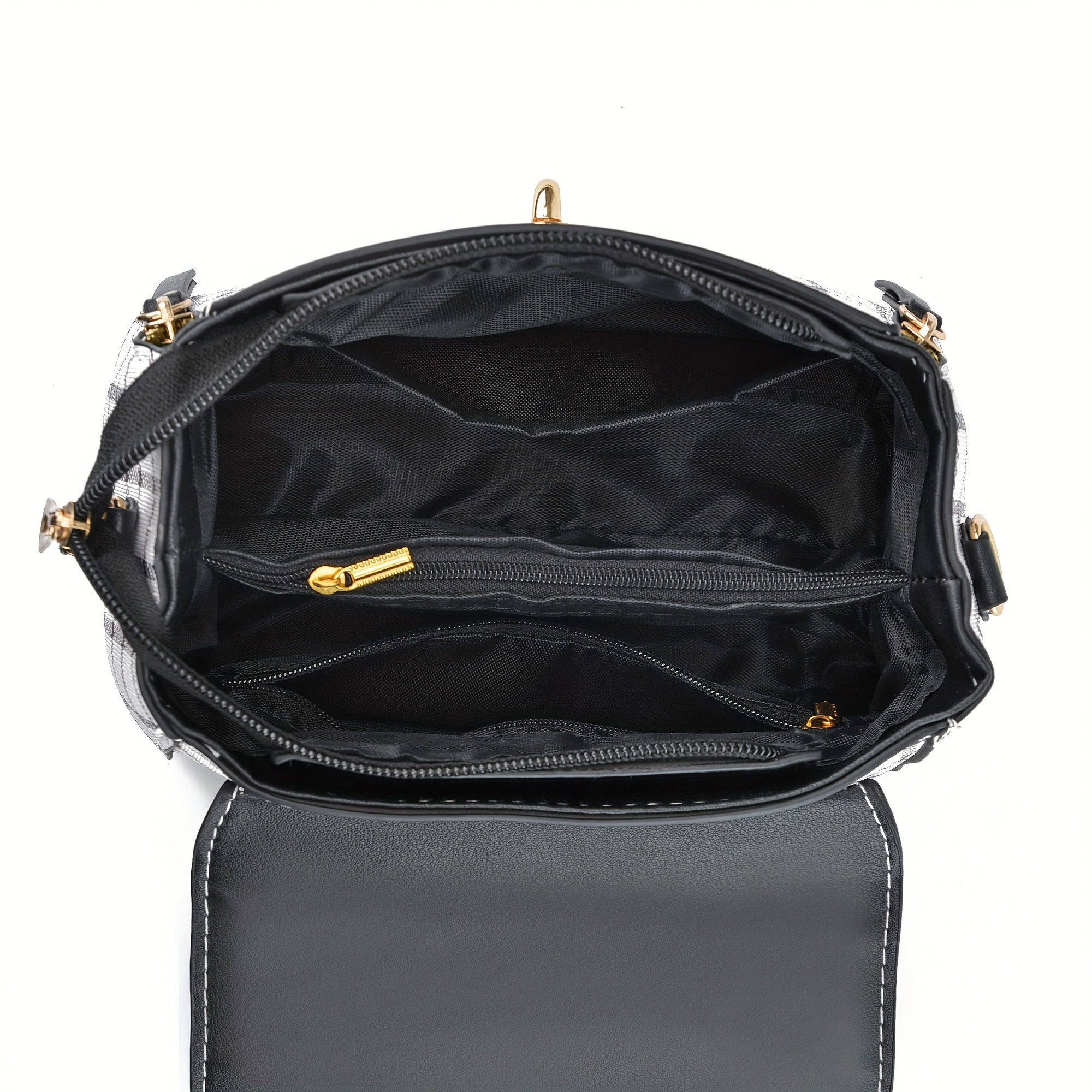 new korean checkered pattern single shoulder crossbody bag