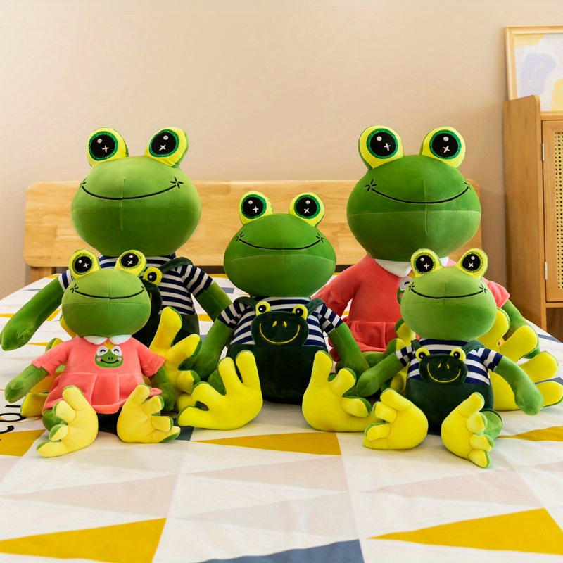 Frog Couples Cute Plush Dolls Frog Pillows Decorative Ornaments