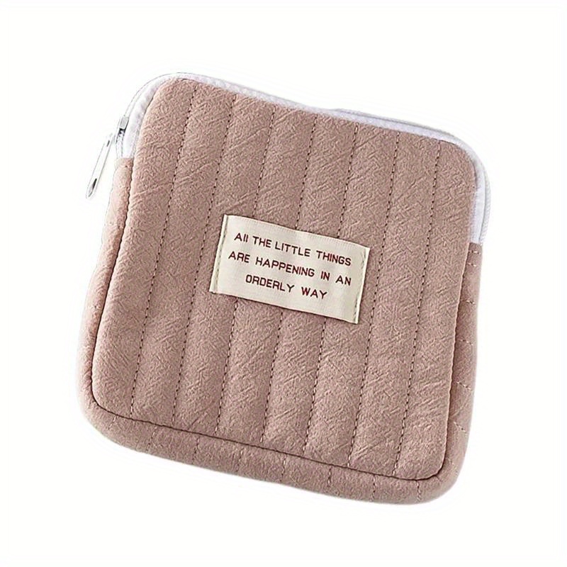 Image of Adorable And Portable Makeup Bag, Sanitary Bag, Earphone Bag, Mouth Red Bag, Digital Organizing And Storage Bag