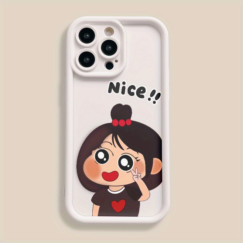 

For Xiaomi 11lite Silicone Phone Case For Redmi A1/a2 Lens, All Inclusive Cartoon Happy Little Girl Cute Baby