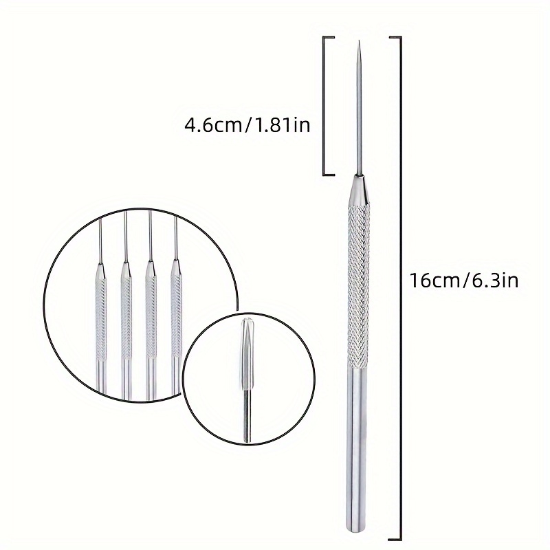 Image of Clay Tool Handmade Diy Soft Pottery Detail Needle 4pcs Aluminum Stick Needle Ultralight Clay Tool, Soft Pottery Tool Pottery Tool Sculpture Detailing Needle