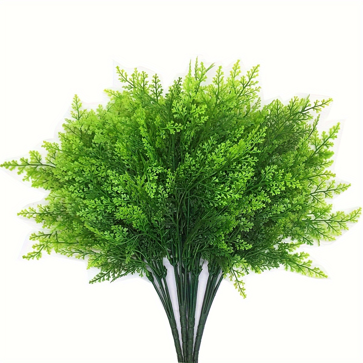 

4pcs, 13.8inch/ 35cm Plastic Artificial Greenery Plants - Fern Leaves For Indoor And Outdoor Use - Perfect For Weddings, Home Decor, And Christmas Decorations
