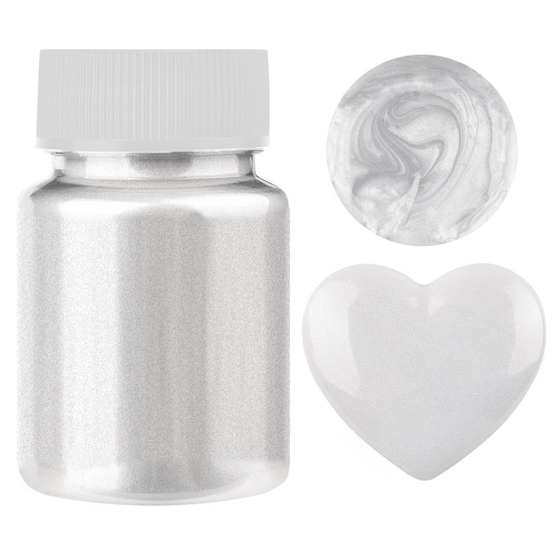 Image of 50ml Bottle Natural Mica Pearlescent Powder Pigment Glitter Pearl Powder Epoxy Resin Pigment