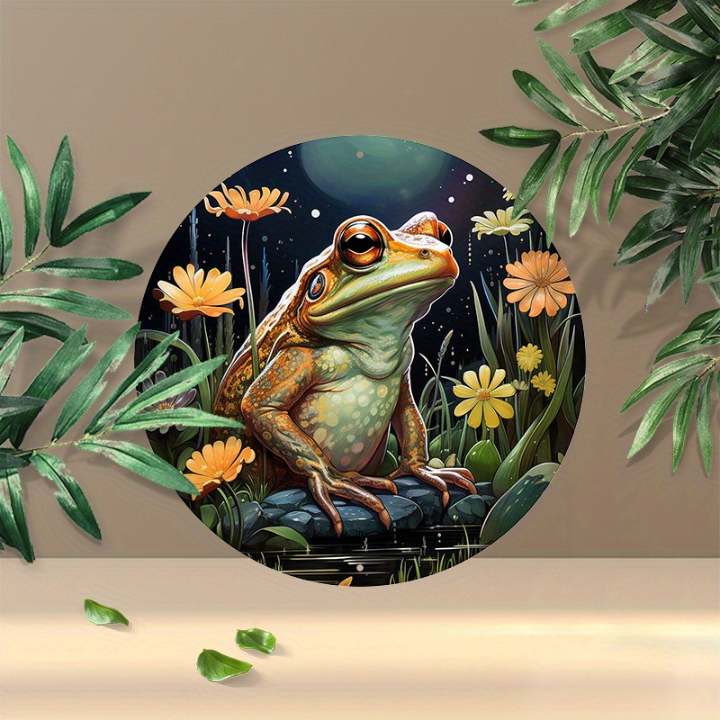 Women Accessories Cute Frog Stuff Metal Sign Decor - Temu