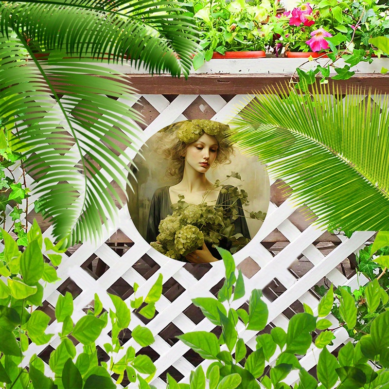 Family in the garden 20x 20cm