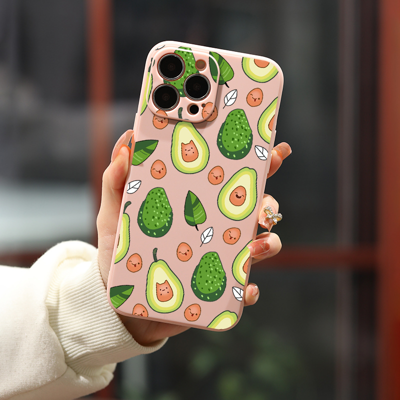 Avocado Phone Case Iphone 15 15pro 14 13 12 Pro Max 11 Xs Temu