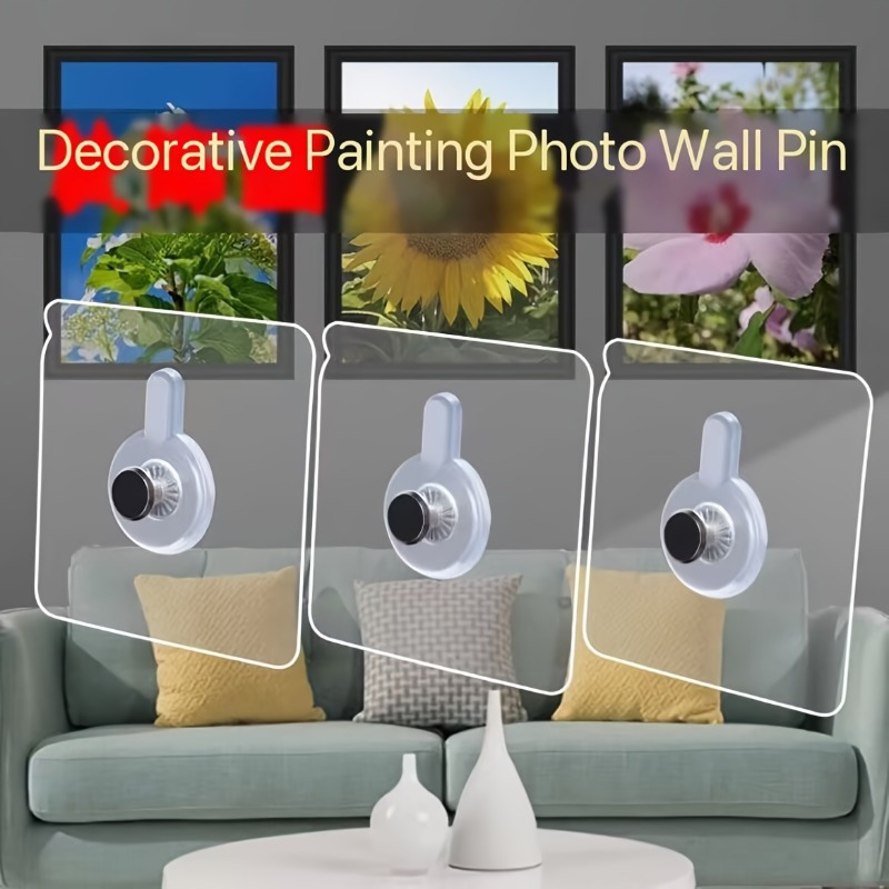 Heavy Duty Self adhesive Wall Hooks Hanging Pictures Frames - Temu