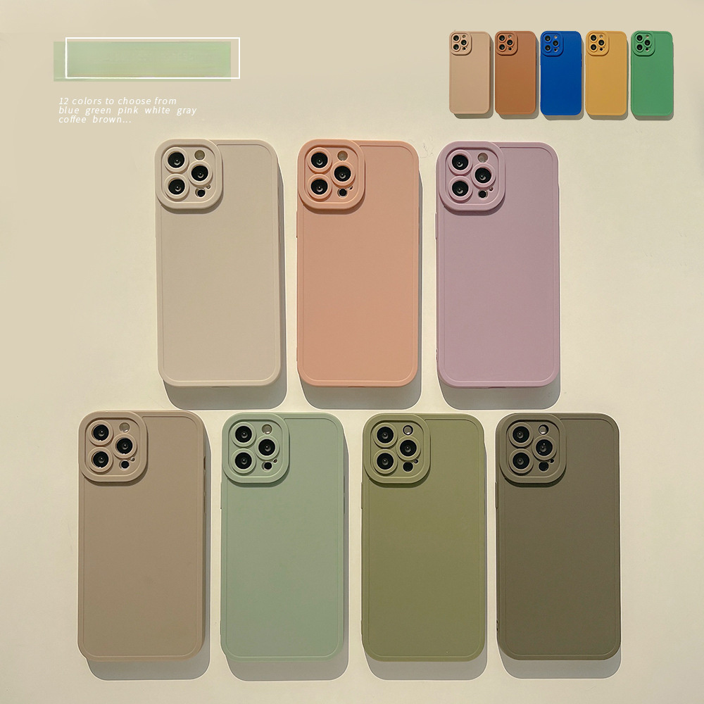 

Exclusive 12-color Matte Silicone Phone Case Suitable For 15/14/13/12/11xsmax/xs/xr Series