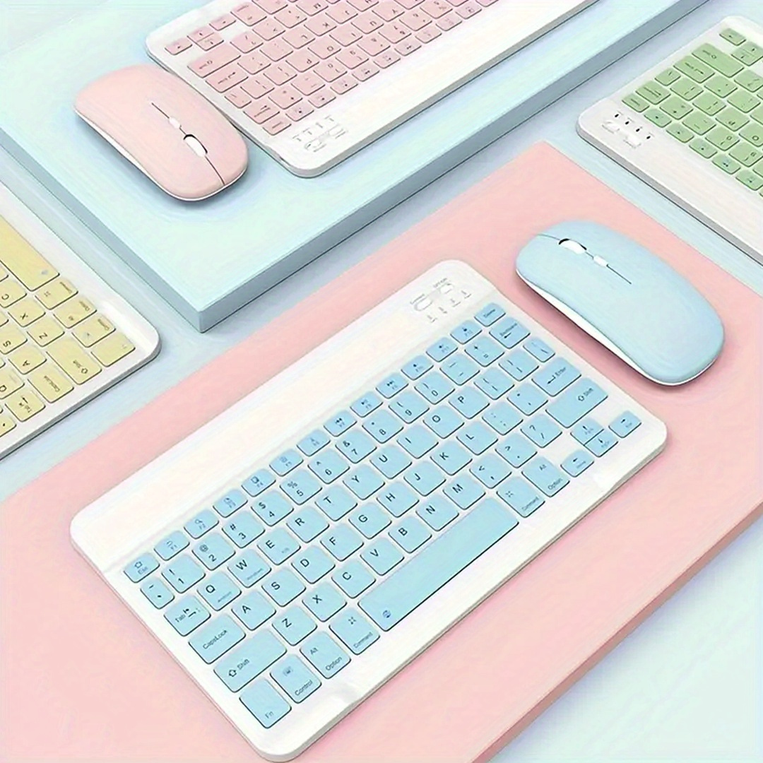 10 inch wireless keyboard and mouse keyboard for ipad air pro tablet for android ios windows details 3