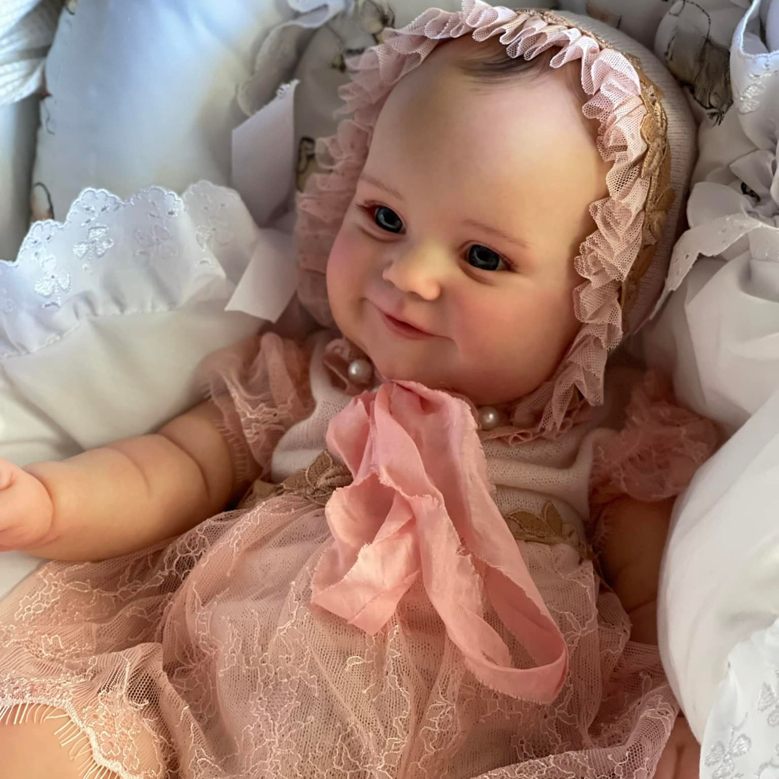 Already Painted Finished Doll Reborn Baby Dark Brown Skin - Temu