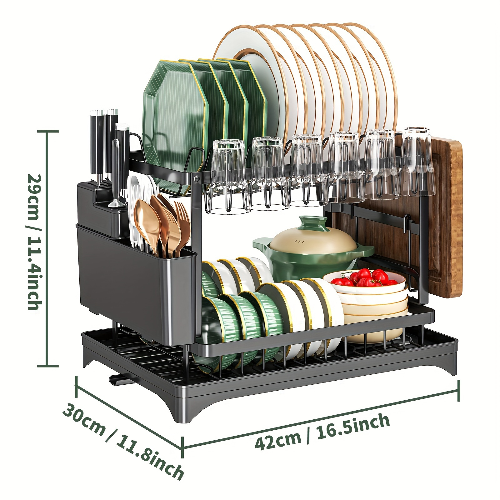 1pc Scaffale Asciugare I Piatti Cucina Manico In Legno - Temu Switzerland