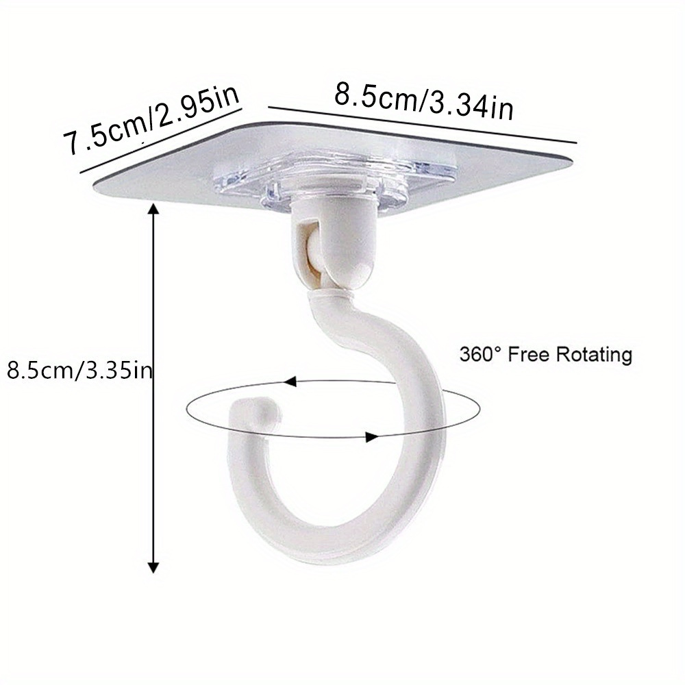 Adhesive Hooks Hanging Ceiling & Wall: Heavy Duty Damage-Free No