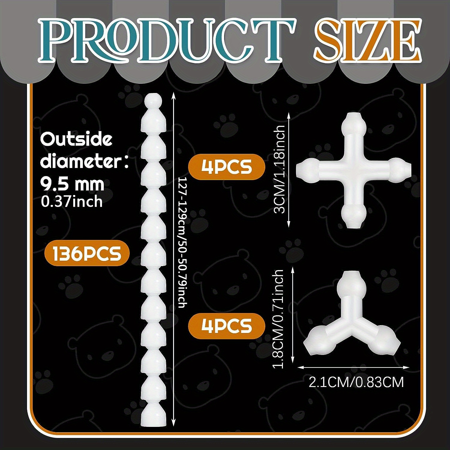 144pcs Doll Support Skeleton Articulated Skeleton Doll Materials Doll Active Limbs Additions 4pcs Four-end Interfaces 4pcs Three-end Interfaces