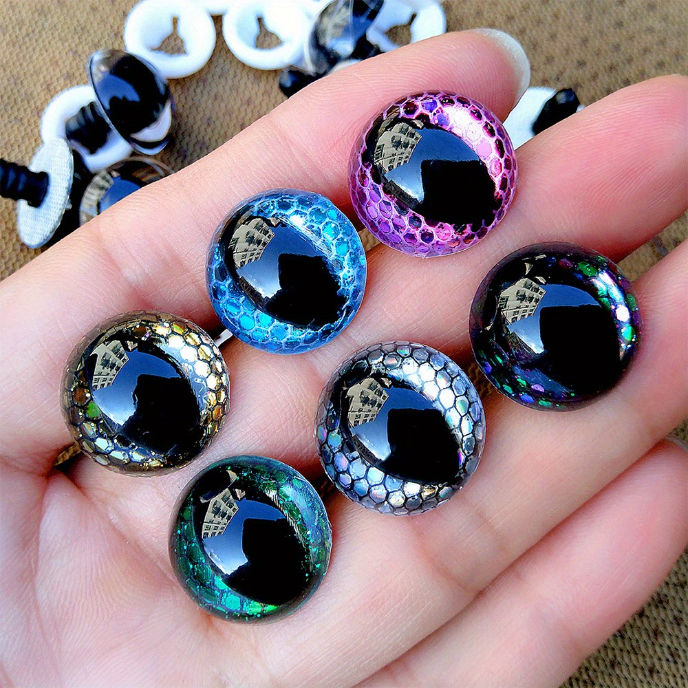 

10pcs 18mm/0.71inch Vertical Pupil Snake Pattern Doll Eye Accessories Diy Homemade Doll Eyes