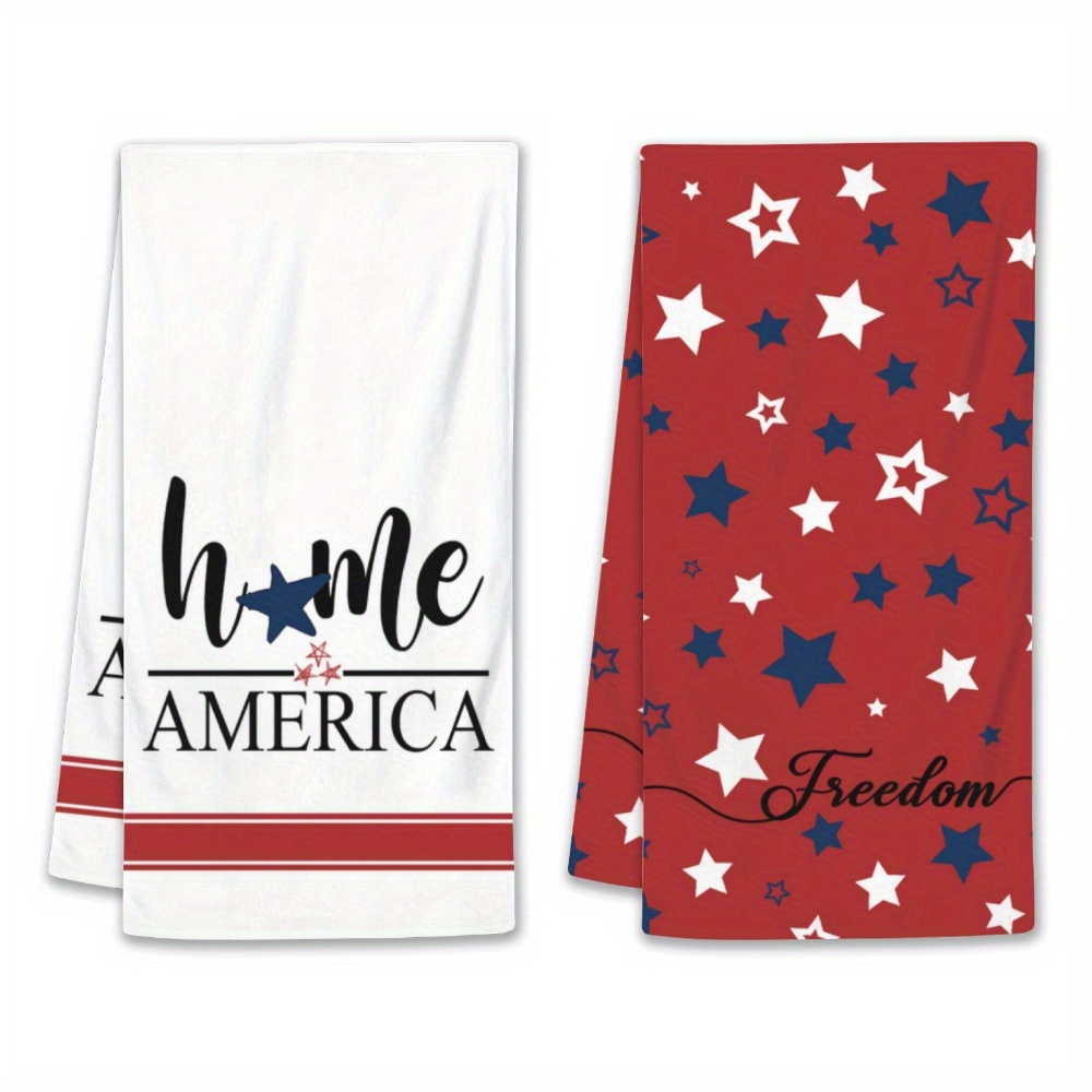 Red white and blue hand clearance towels