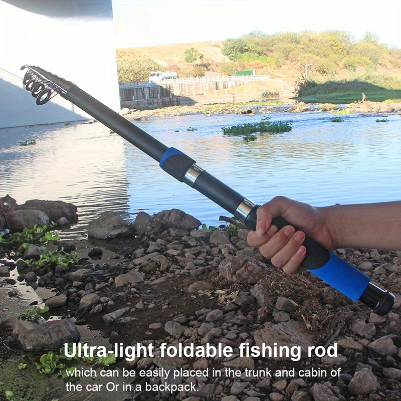 Compact Portable Fishing Rod: Mini Hand Rod Telescopic - Temu