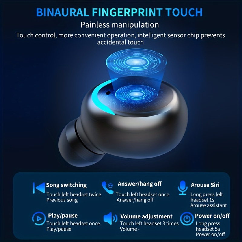 Tws Drahtlose Bluetooth Ohrhörer Mit Led Ladebox Für Sport_voghion.com