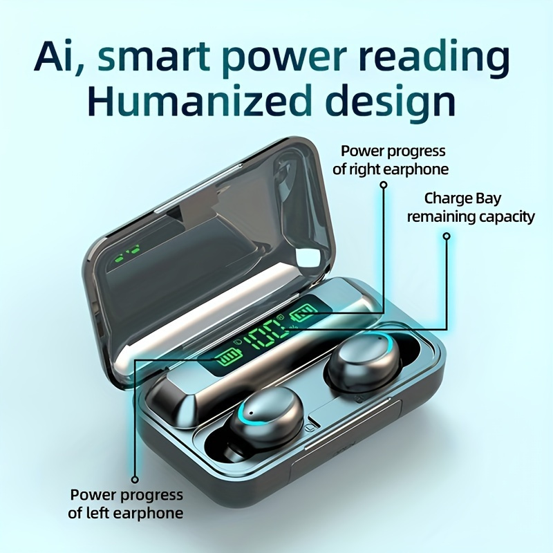 Tws Drahtlose Bluetooth Ohrhörer Mit Led Ladebox Für Sport_voghion.com