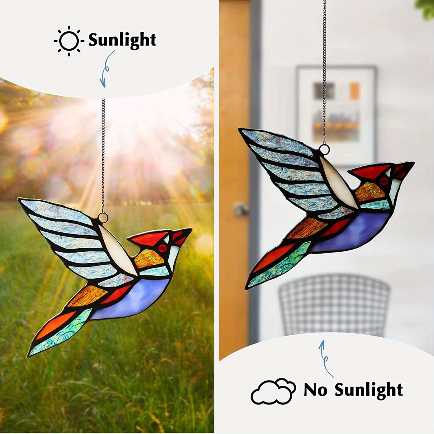 ステンドグラス No.1 工房オリジナル・ステンドグラス型紙「蔦の鏡