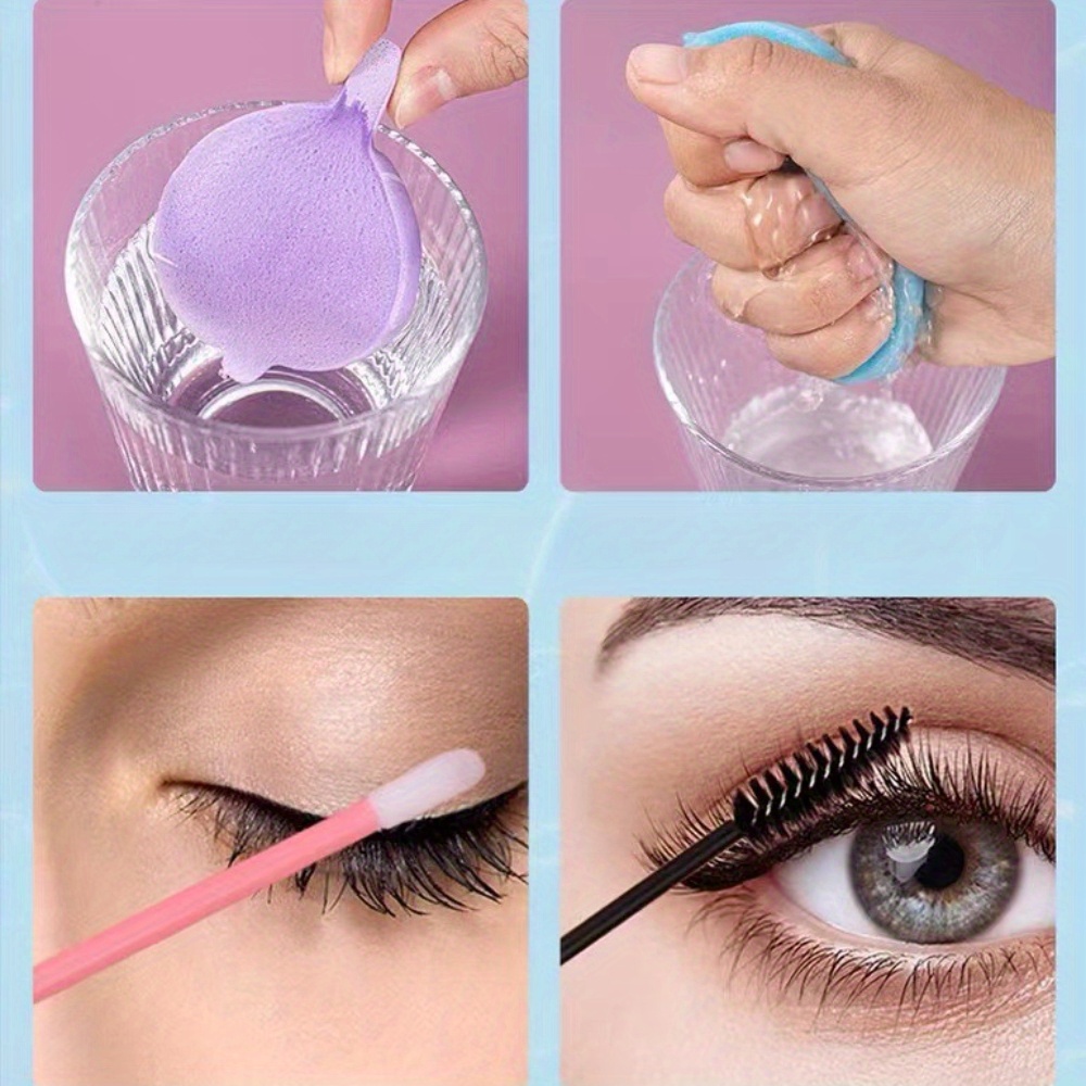 

Ensemble De Soins Pour Extensions De Cils, Mini Brosse À Cils, Éponge Faciale Compressée, Coffret Cadeau D'outils Pour Cils