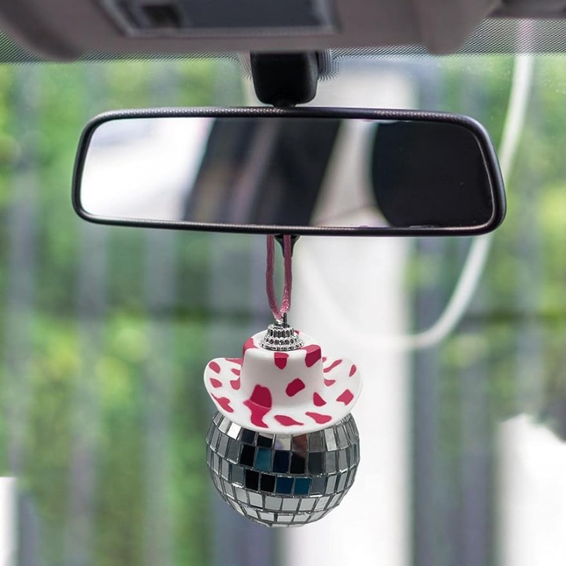 GLACIART ONE Dice Car Interior Hanging Ornament 2 Pcs | Funny & Fuzzy Wool  Dice Rear View Mirror Accessories, Cute Swinging Charm for Bag, Wallet or