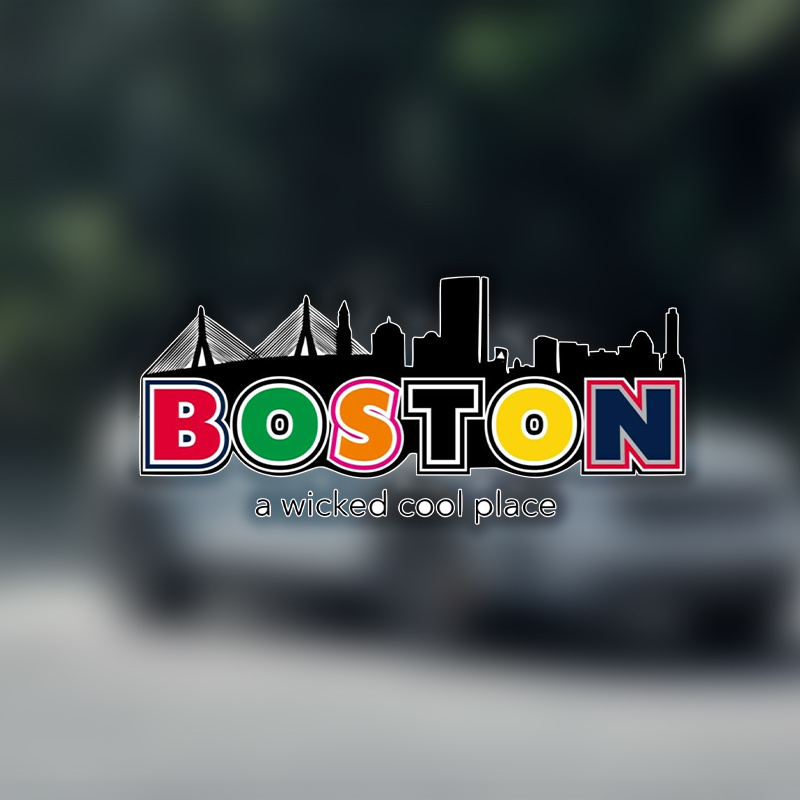 

Boston Vinyl Waterproof Sticker Decal Car Laptop Wall Window Bumper Sticker