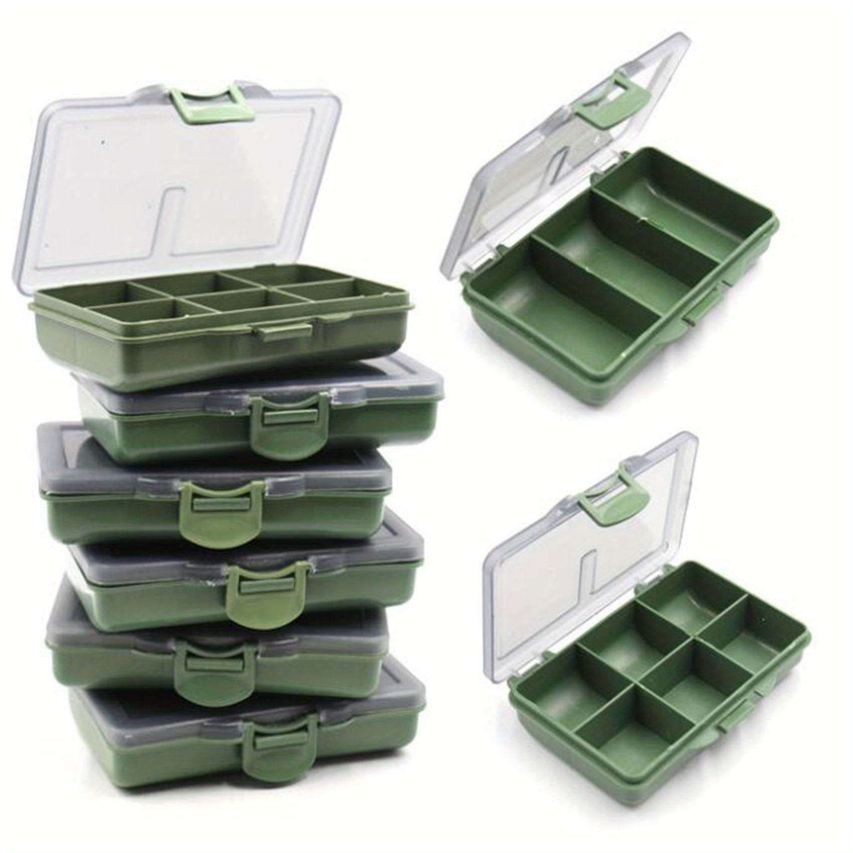 Plastic Orange Tackle Boxes Plastic Storage - Temu