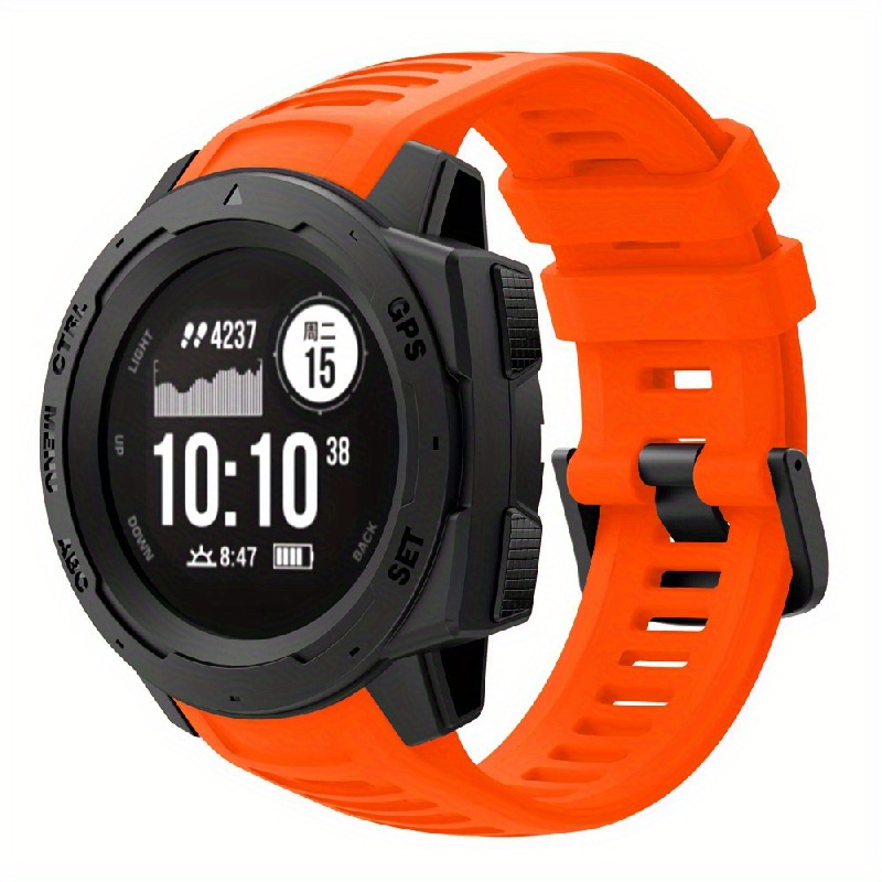 silicone sport watchband strap for garmin instinct smartwatch replacement wrist band