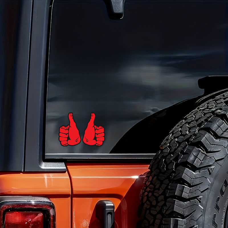 

Thumbs Up Sticker Twin Pack Quality Water And Fade Proof Vinyl Decals