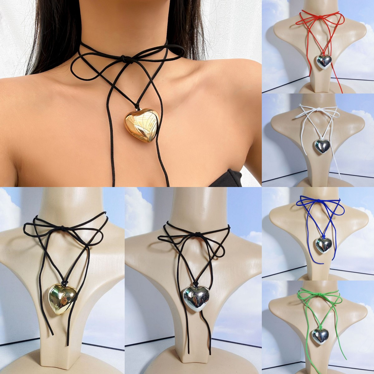 Goth Necklace Chains : Elegant Gold & Silver Pieces - Temu