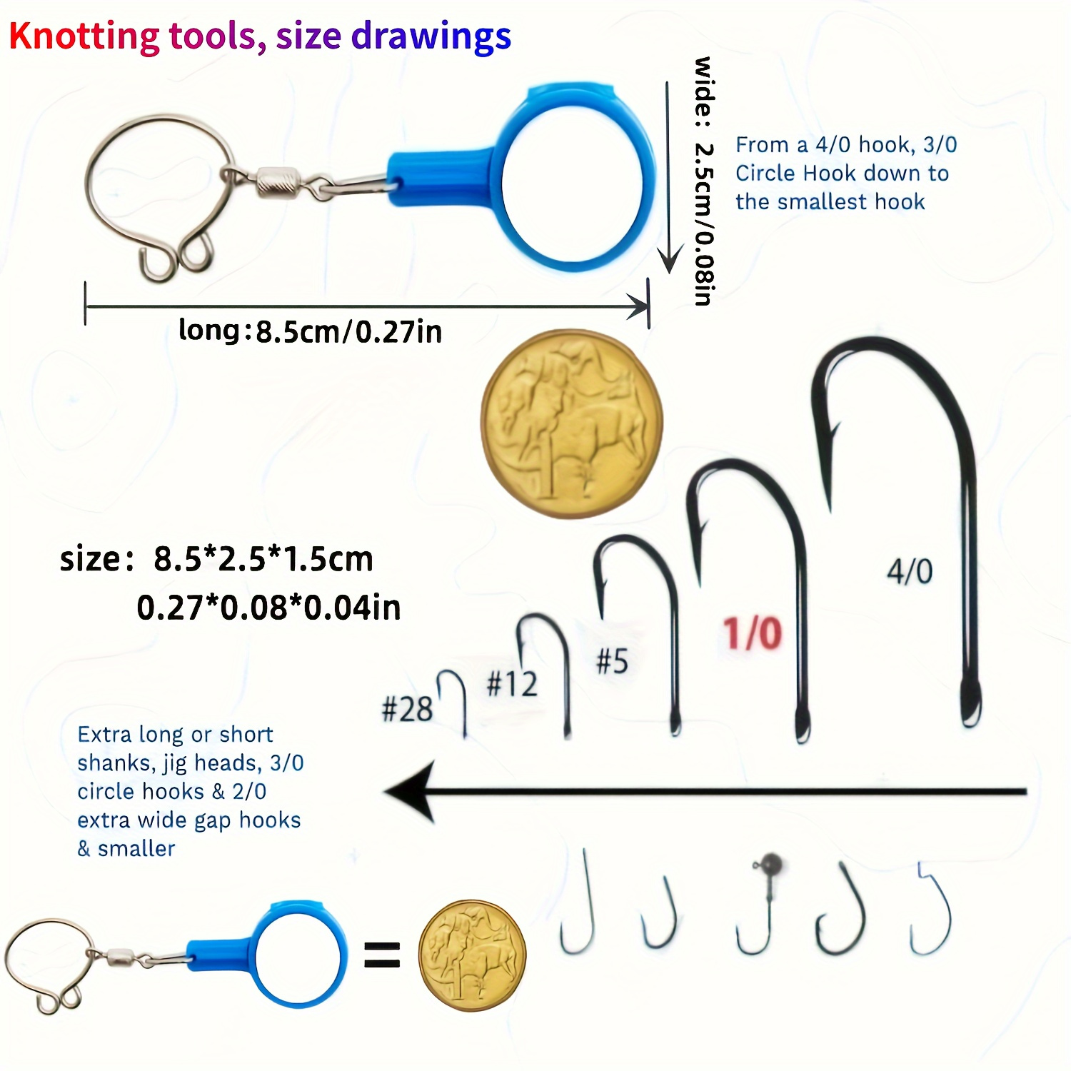 Knot Tying Tool Hook Cover Outdoor Fishing Supplies - Temu