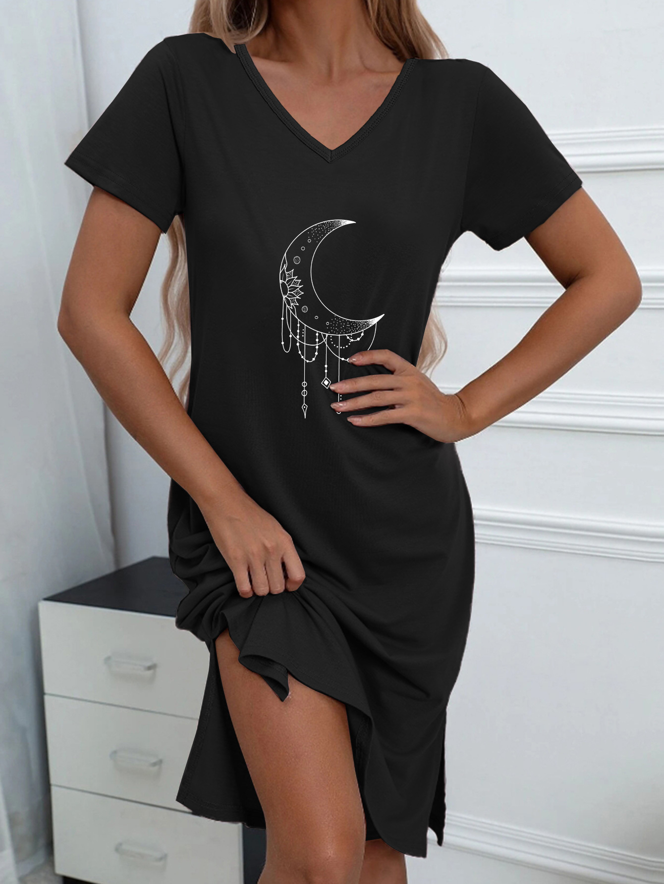 Star and moon t hotsell shirt dress