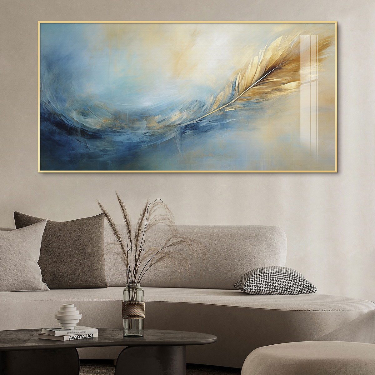 

1pc Abstract Wall Art Prints Poster Wall Painting Living Room Paintings Wall Decor (with Frame)