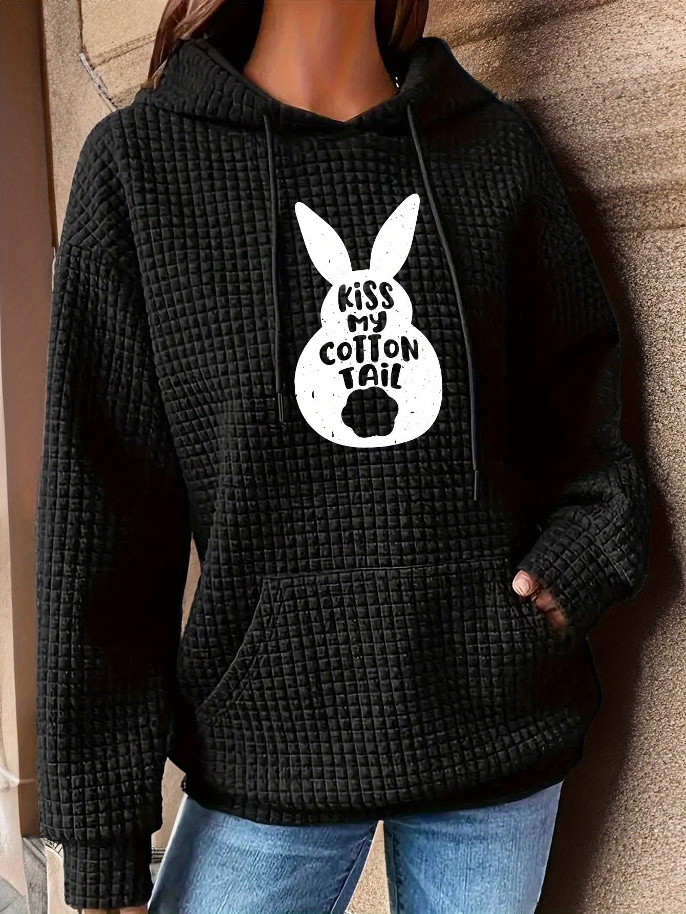 Bunny hoodie with ears and online tail