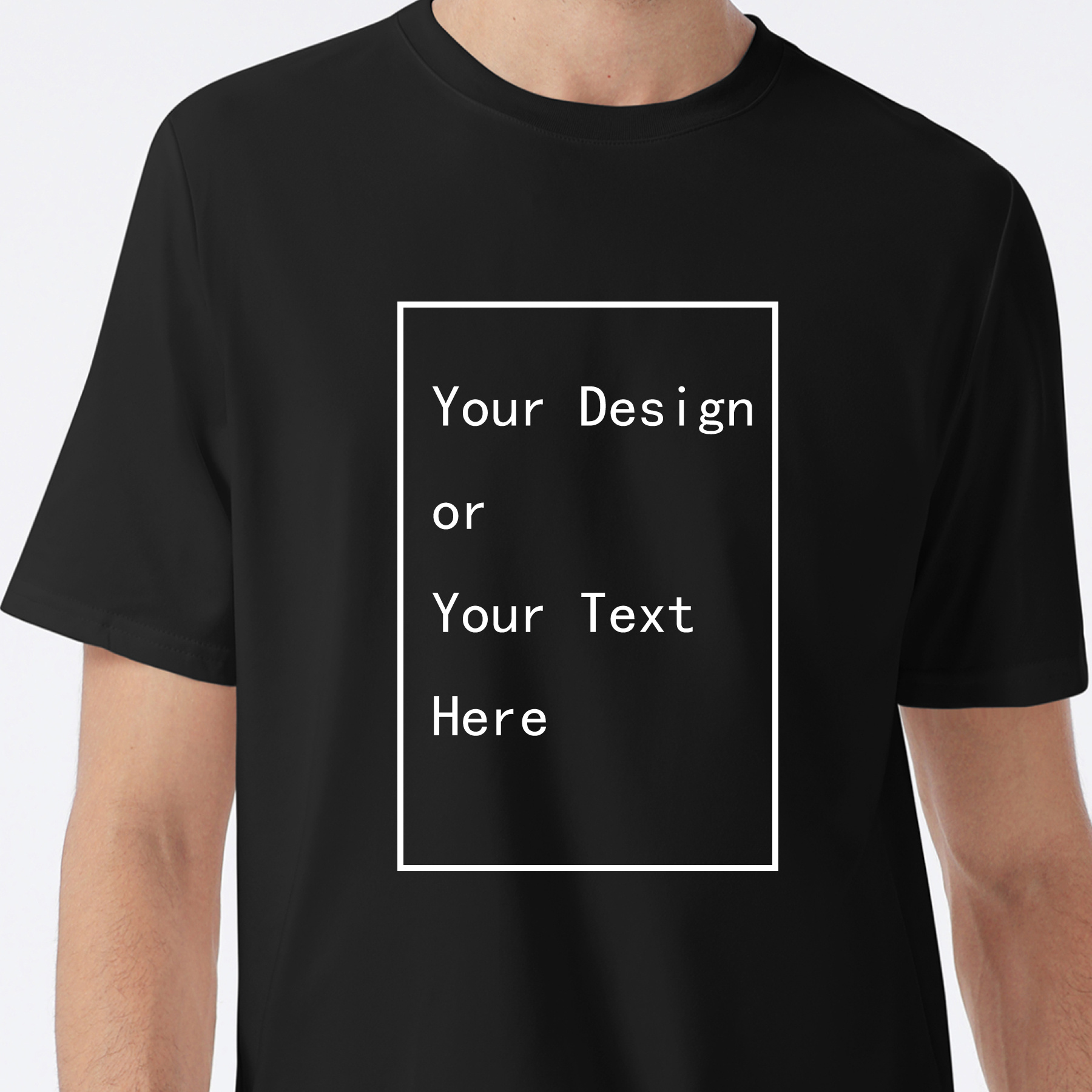 

Customized Letter Your Design Or Your Text Here Graphic Print Men's Creative Top, Casual Short Sleeve Crew Neck T-shirt, Men's Clothing For Summer Outdoor