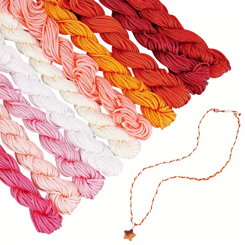 1bag 10 Bundles 131 Yards Nylon String 10 Colors Chinese - Temu