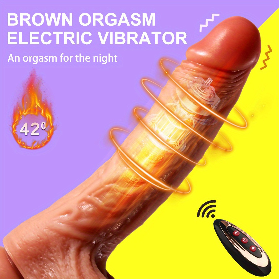 1pc Thrusting Realistic Dildo Vibrator Plug Anale 9 - Temu Italy