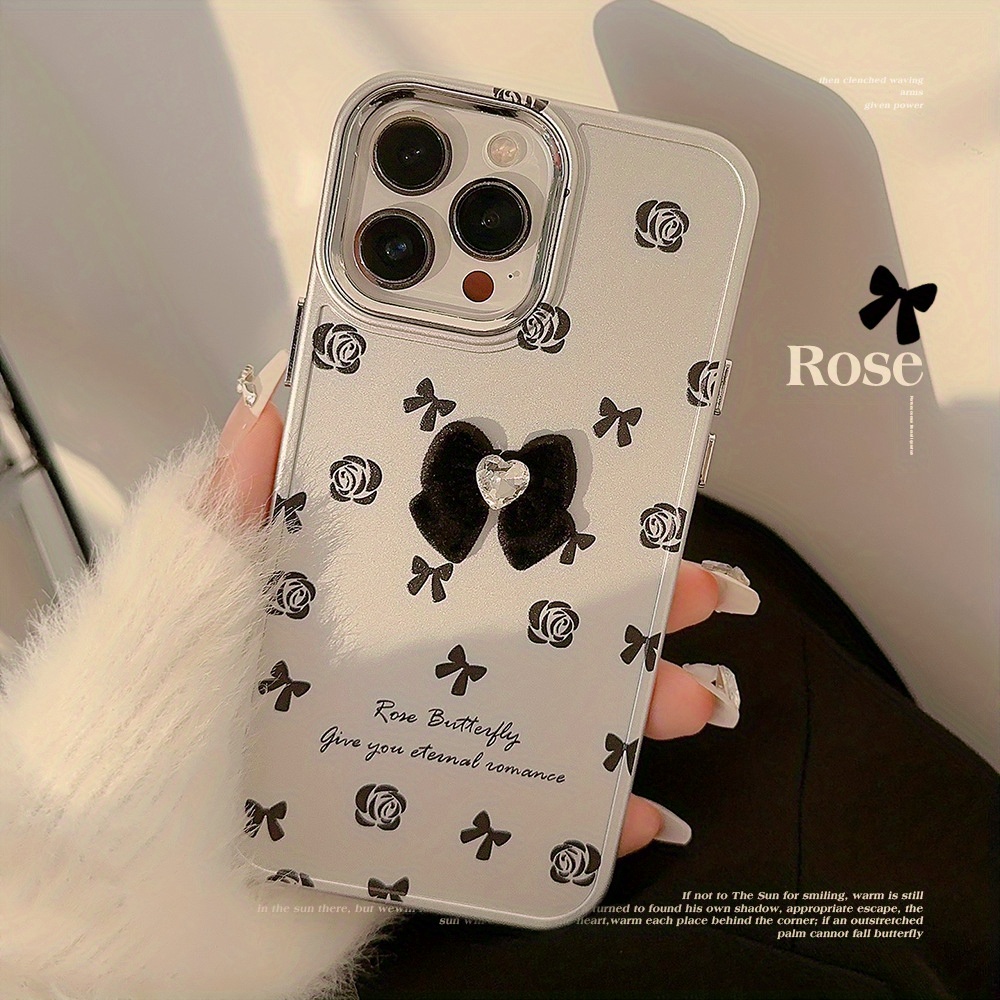 

Retro Sweet And Cool Three-dimensional Velvet Bow Phone Case For 15/14/13/12/11/xsmax/xs/xr Series