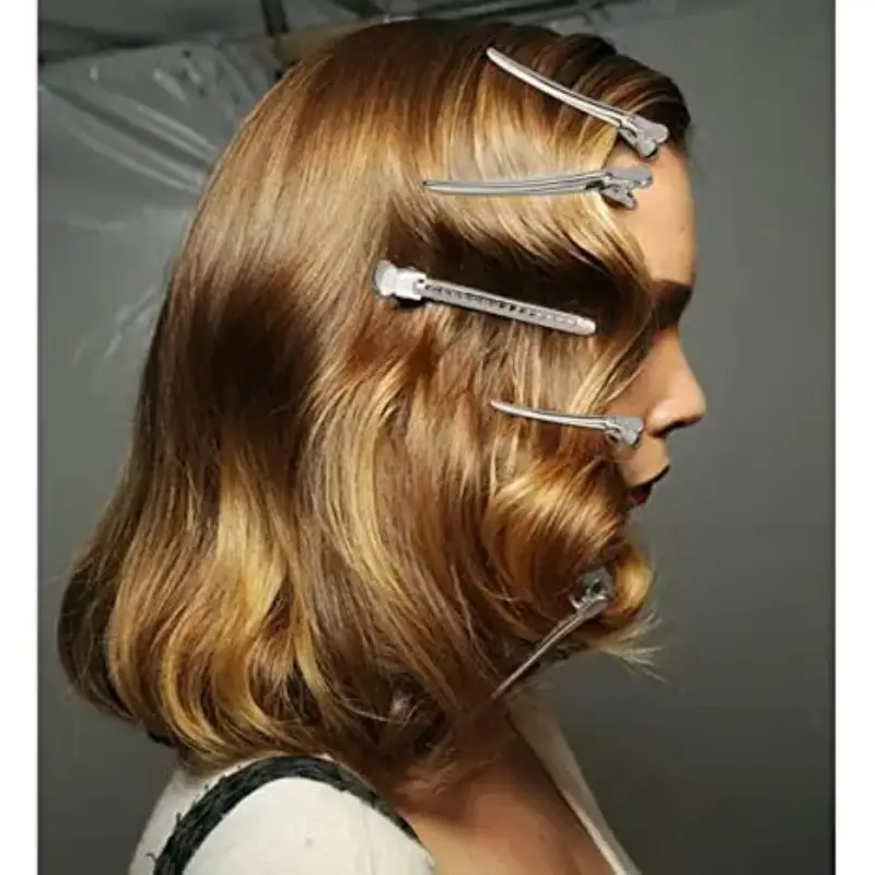 Pinzas Para El Cabello De Pico De Pato, Pinzas Para El Cabello Profesionales De 6 Piezas, Pinzas