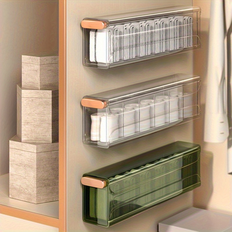 Wall mounted Storage Rack Socks Storage Box Hanging Storage - Temu