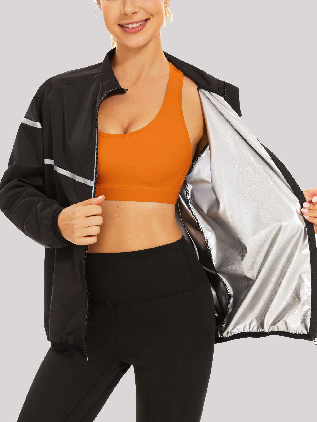 Ropa Deportiva Look Deportivo Casual Chaqueta Cortavientos Con