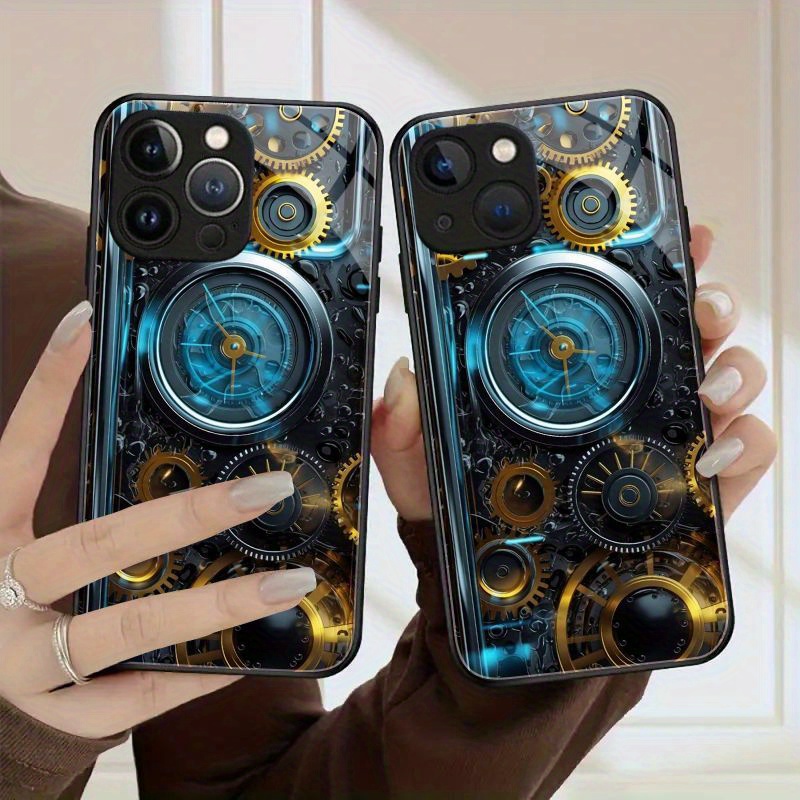 

Fashion Dazzling Phone Case Glass Back Cover For Iphone 15 Pro Max 15 Plus For Iphone 14 Pro Max 14 Plus 13 Pro Max 12 Pro Max 11 Pro Max