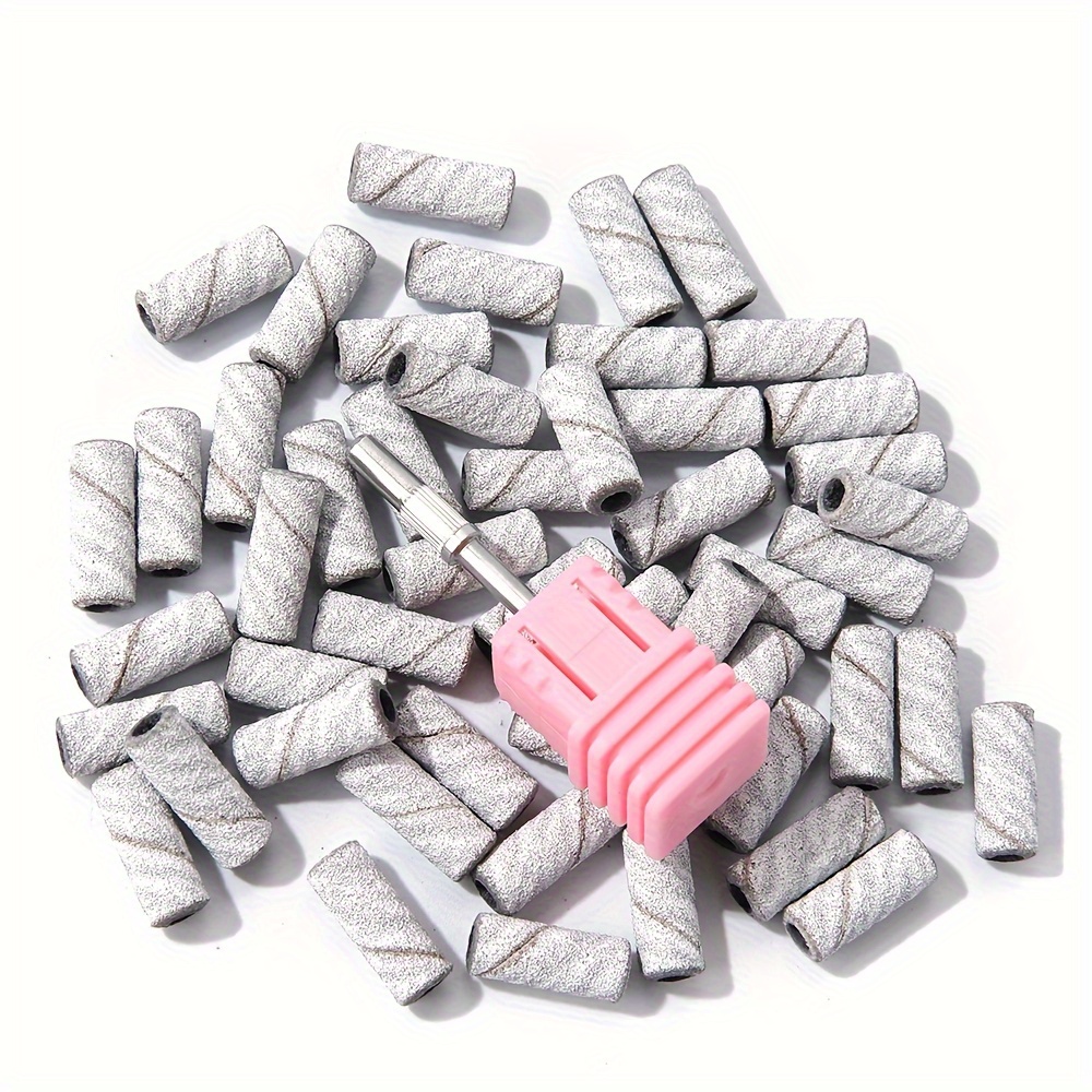 

Sanding Bands For Nail Art, 80/120/180/240 Grit, Mini Nail Drill Bits For Manicure And Pedicure