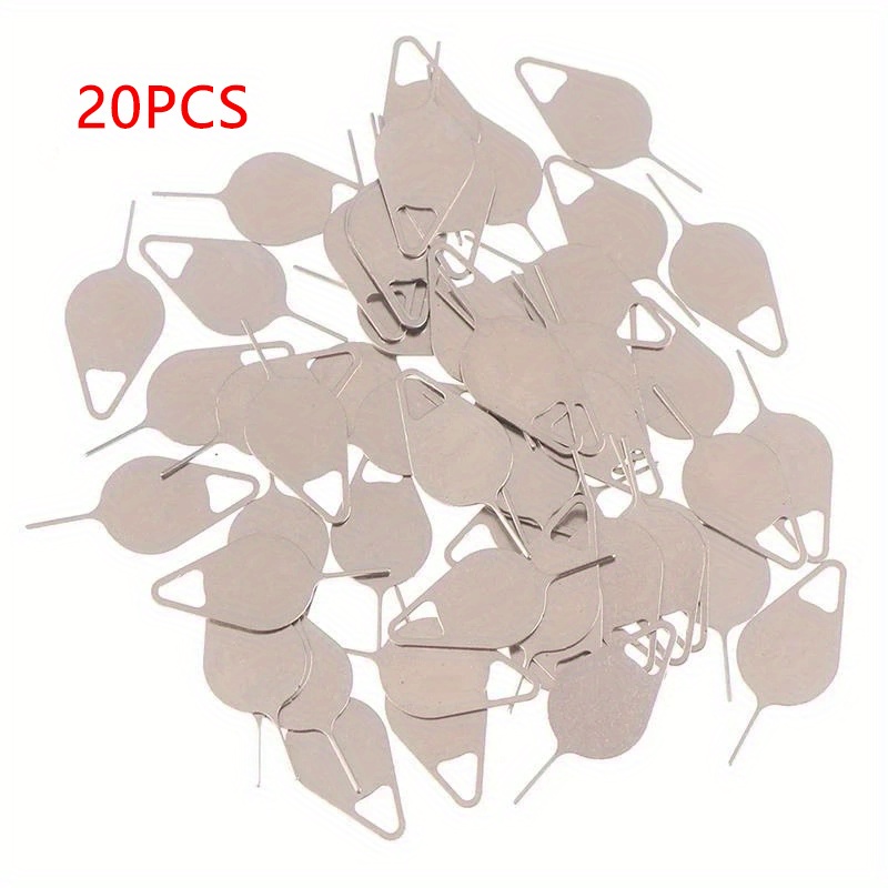 TEMU 10/20pcs Plateau Universel pour Carte SIM Outil de Démontage à Clé à Aiguille en Acier Inoxydable Adapté pour Smartphone SIM Pin