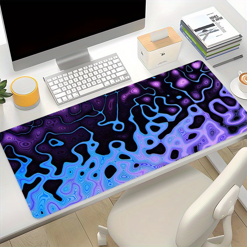 

Topographic Abstract Fluid Line Mouse Pad Cool Desk Mat Desk Accessories Large Gaming Mousepads E-sports Office Desk Pad Computer Mouse Non-slip Computer Mat Gift For Woman Man Boyfriend/girlfriend