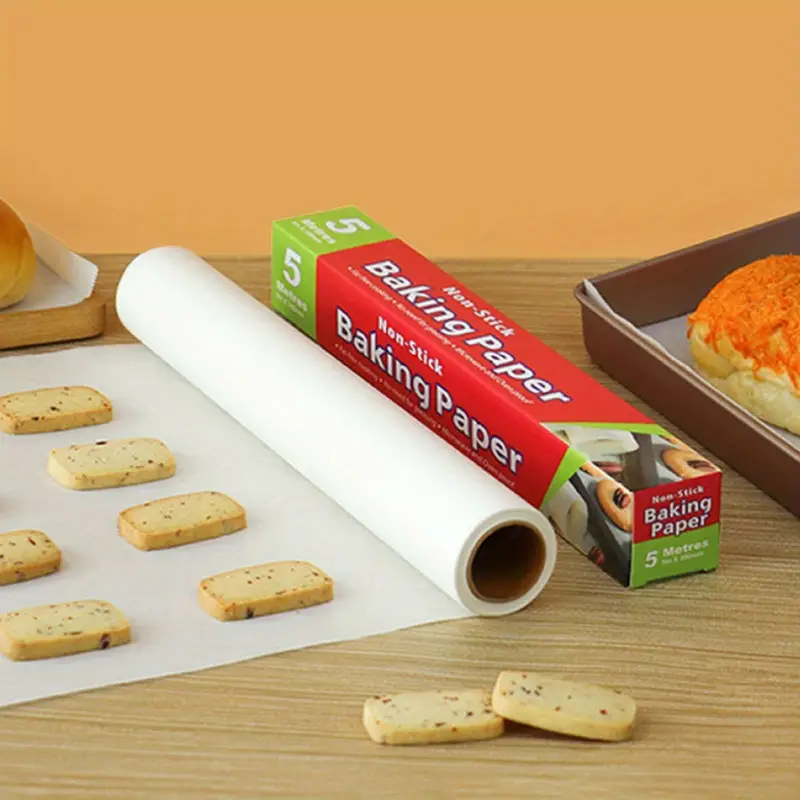 1 roll extra long baking paper - heavy duty disposable air fryer liners, oven, toaster oven, - heat-resistant, waterproof, greaseproof - extra long 11.8x393.7 inches - for pastries, bread, pizza, chicken, fish - easy kitchen essentials - ideal for home & commercial kitchens - made of durable paper with surface for cooking - air fryers and ovens, special paper for airfryer, air fryer liners non stick, Product details 2