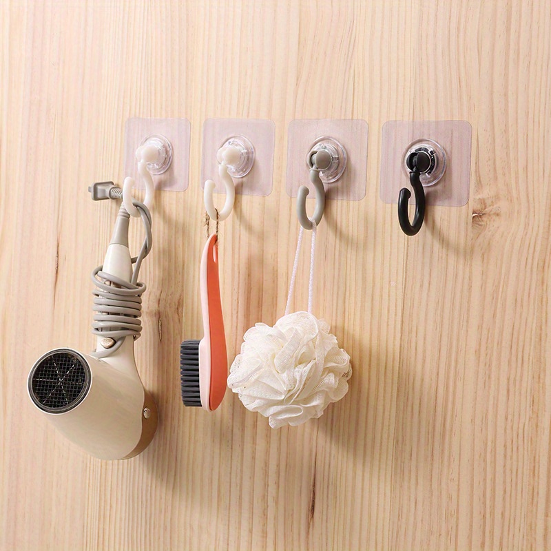 10Pcs No Hole Adhesive Ceiling Hooks No Drill Ceiling Hanging Hook for  Hanging Light Plants Lanterns Wind Chime Hanger Sticky Eye Hooks for Baby