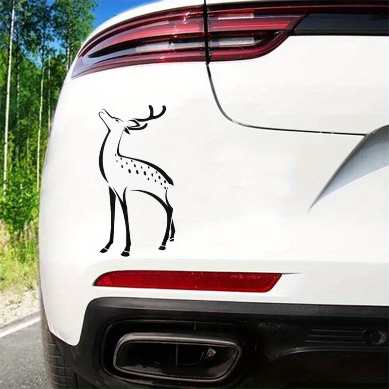 Deer Antler Scene Graphics Car Sticker For Laptop Bottle - Temu