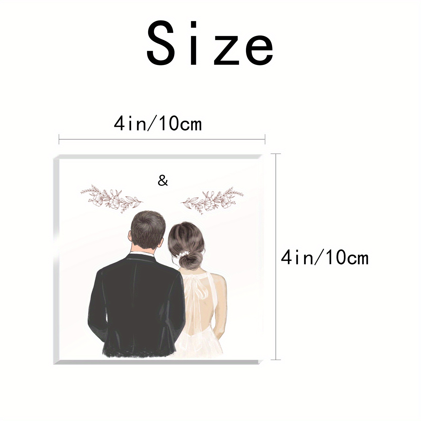Married Couple Acrylic Plaque - Personalized Anniversary Gifts For Cou